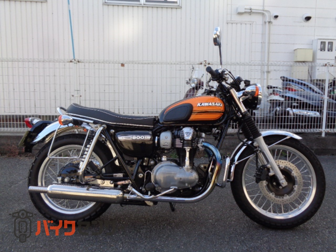 W800 Kawasaki w800 新車外し品 カワサキ純正マフラー W800用 W800