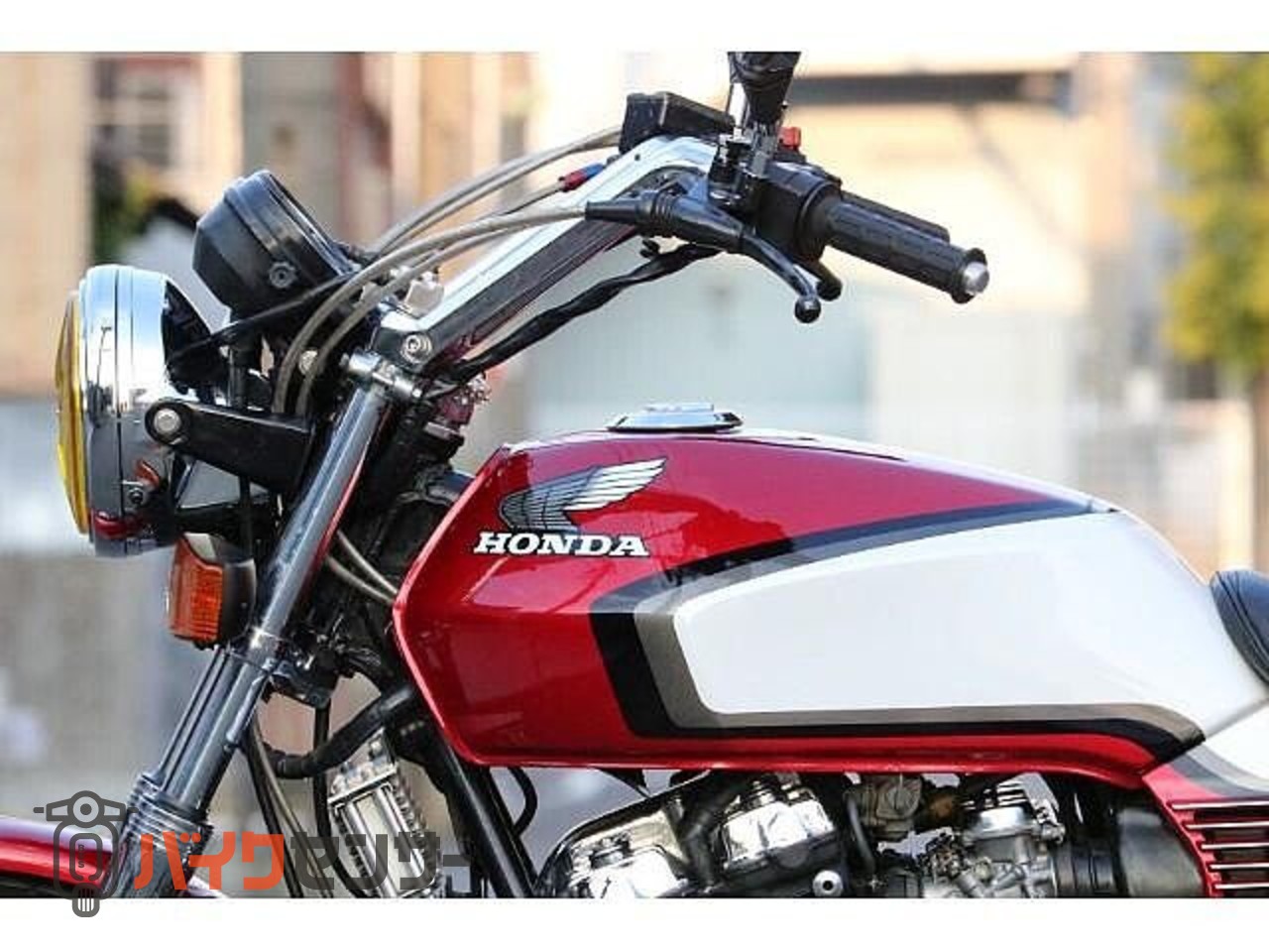 ホンダ CBX400F フルメッキ 赤白2型仕様 オイルクーラーサイド廻し