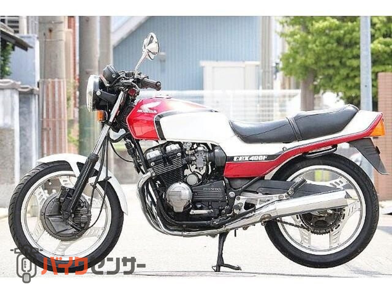 S*I様 CBX400F/550F 純正チェーンカバー　赤/白　ホンダ ホンダ CBX400F フルノーマル オリジナル 国内物 類別区分枠内昭和57