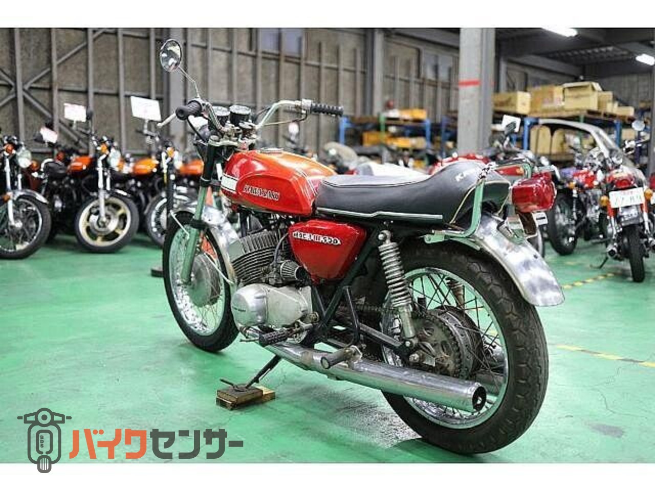 カワサキ 500SSマッハ3 純正当時物オリジナルペイント エグリタンク