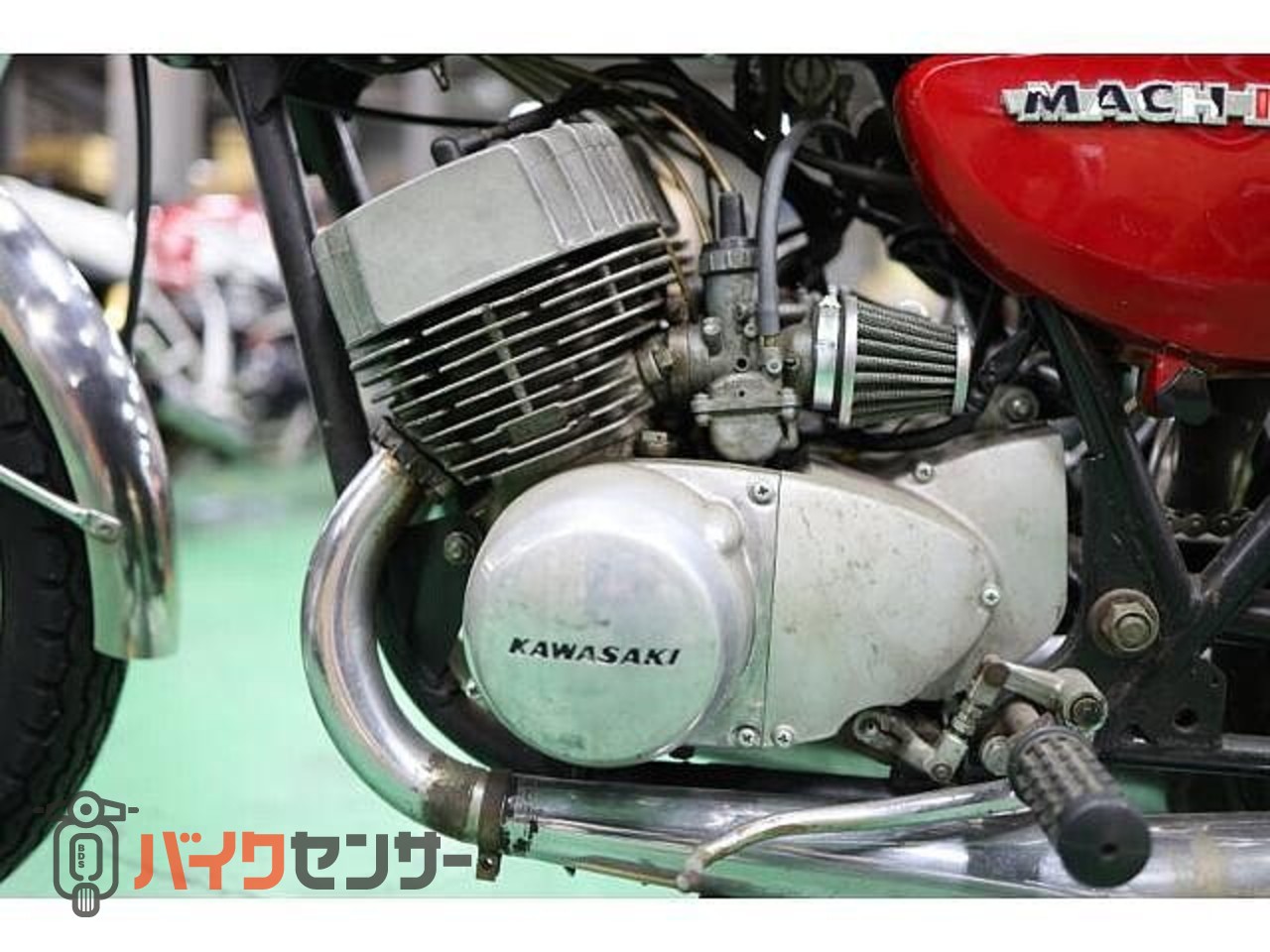 カワサキ 500SSマッハ3 純正当時物オリジナルペイント エグリタンク