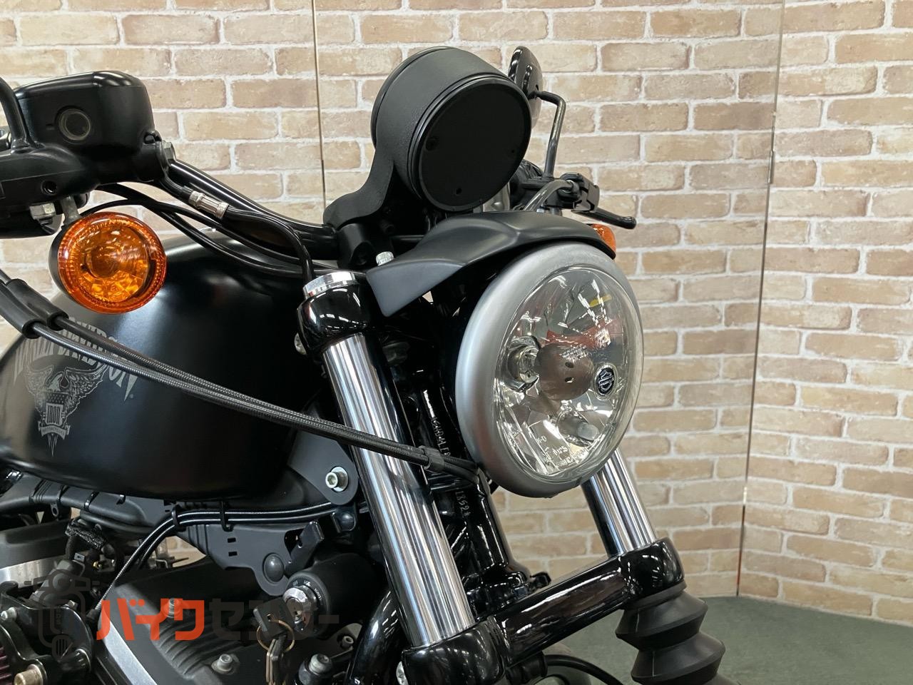 XL883N アイアン 後期 バッカーニマフラー ペアライド サイドバック エンジンガード_6
