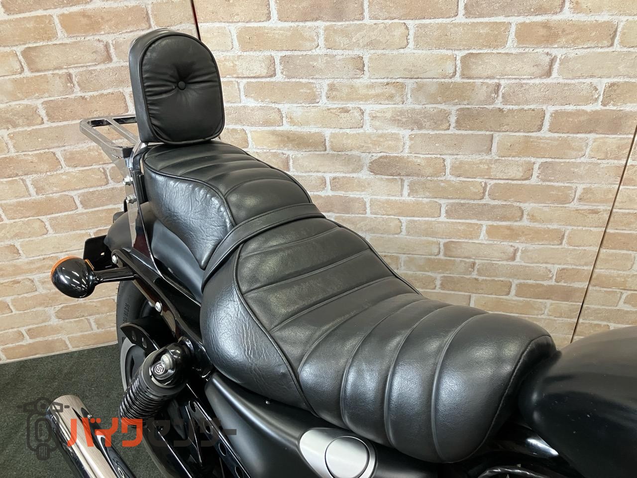 XL883N アイアン 後期 バッカーニマフラー ペアライド サイドバック エンジンガード_11