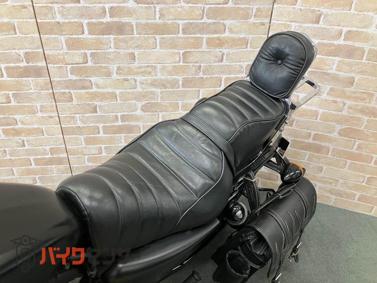 XL883N アイアン 後期 バッカーニマフラー ペアライド サイドバック エンジンガード_30