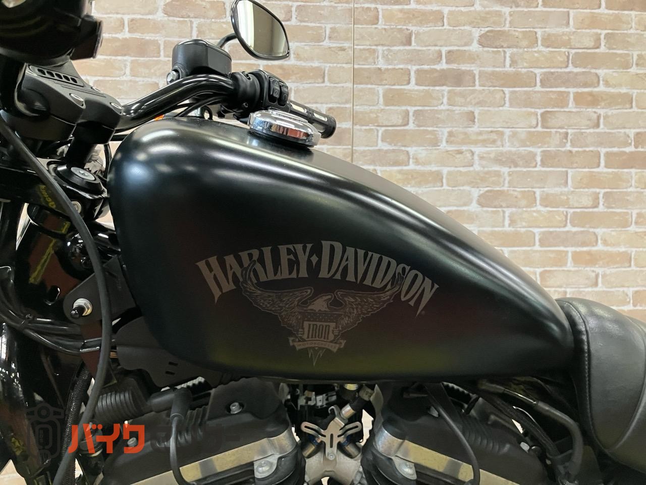 XL883N アイアン 後期 バッカーニマフラー ペアライド サイドバック エンジンガード_43