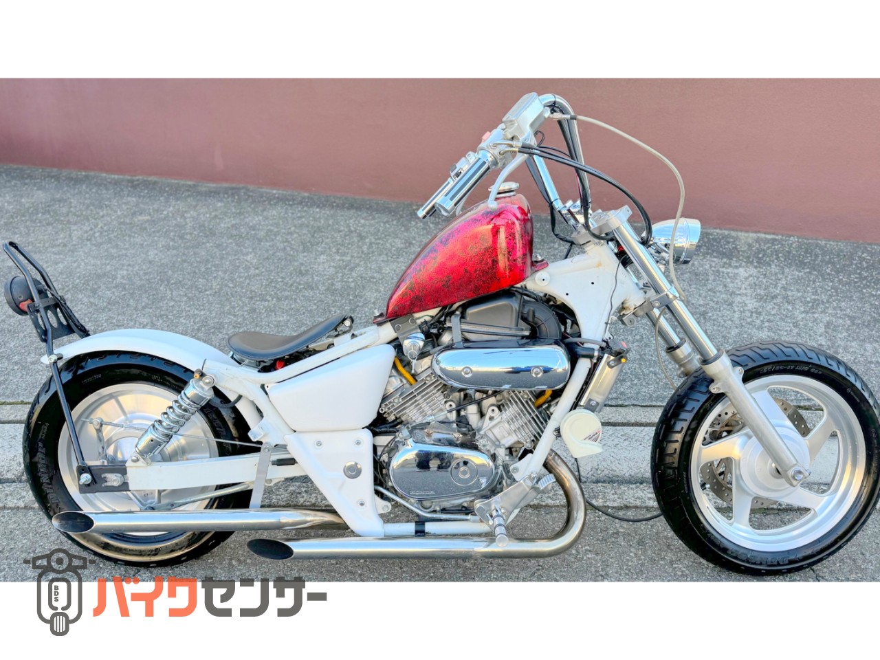 ホンダ 【動画有り】マグナ250V－TWIN MAGNA 赤黒ラップ塗装