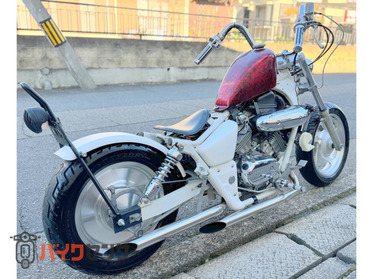 ホンダ 【動画有り】マグナ250V－TWIN MAGNA 赤黒ラップ塗装