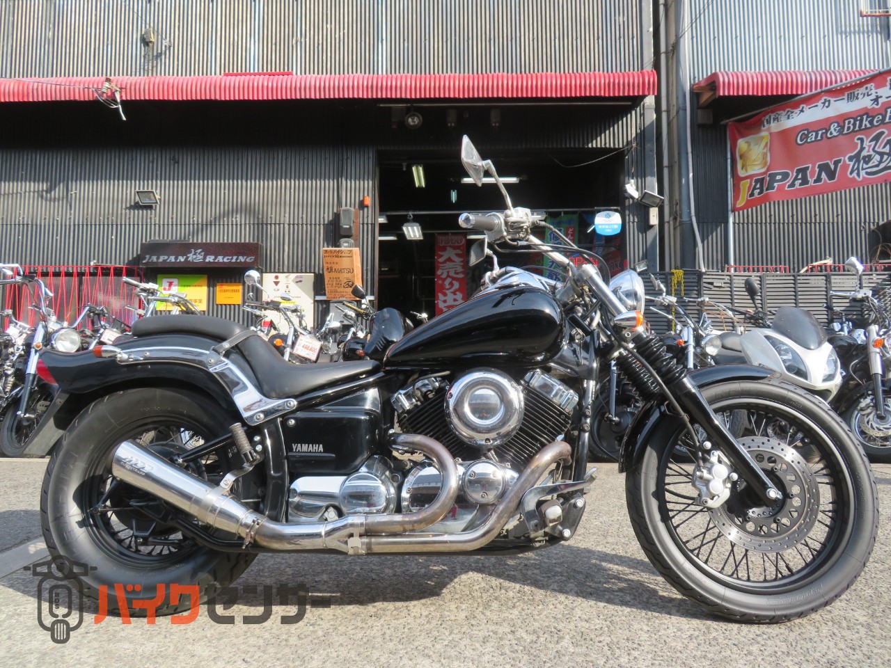 YAMAHA ドラッグスター 400 クラシック ラウンドアップマフラー ヤマハ ドラッグスター 400 クラシック DS4 DSC4 ラウンドアップ