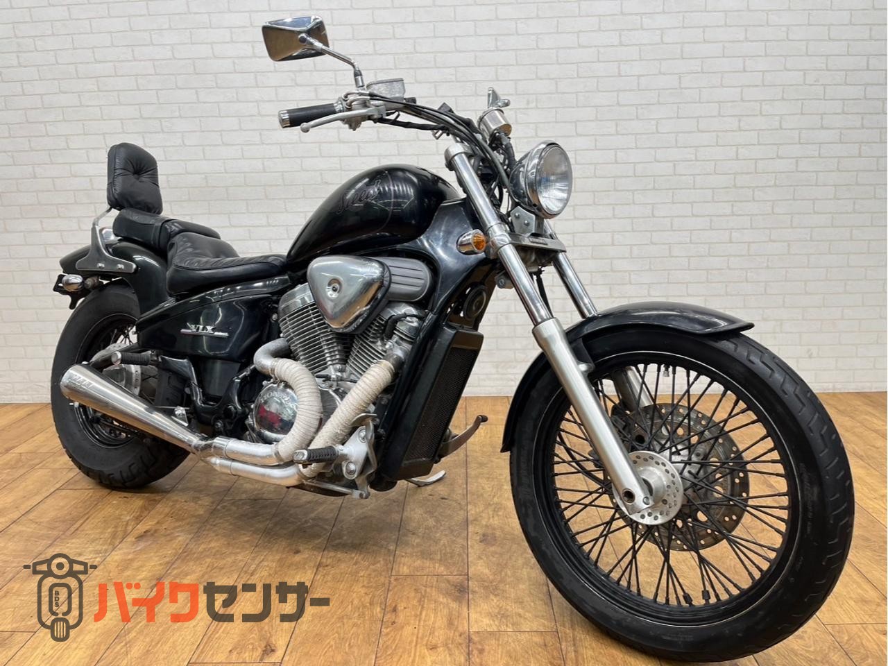 ホンダ スティード400VSE スーパートラップマフラー バックレスト