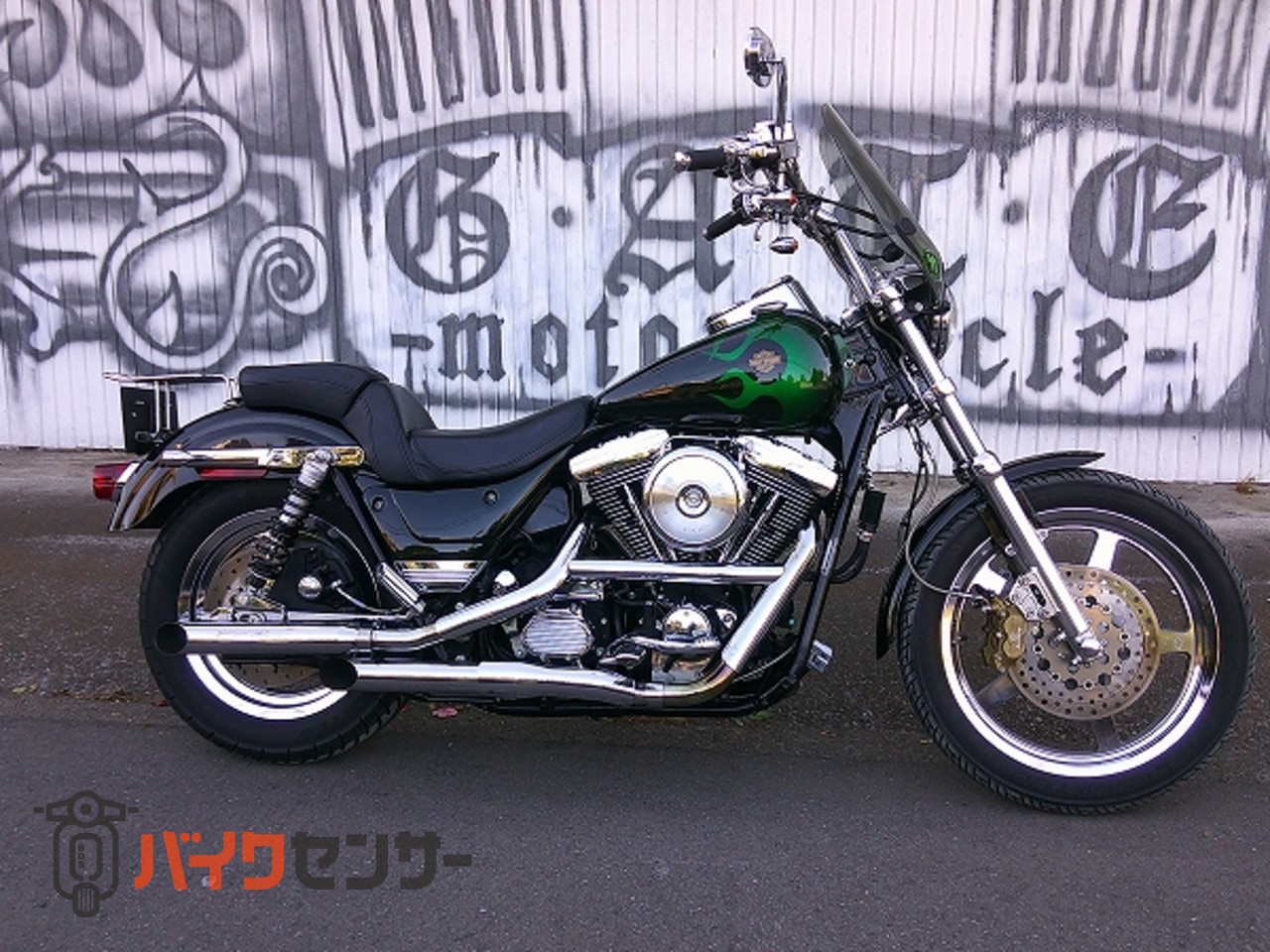 ハーレーダビッドソン FXR3 CVO ブラックパール&キャンディーグリーン
