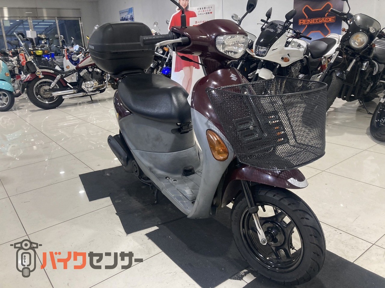 ☆実動！ レッツ4 CA45A Fi インジェクション バスケット、リア