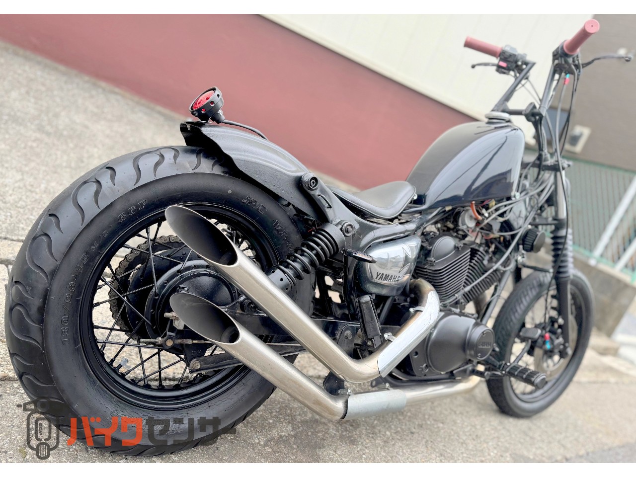 ヤマハ 【動画有り】ビラーゴ250流れるウインカーT＆F製SSタンク