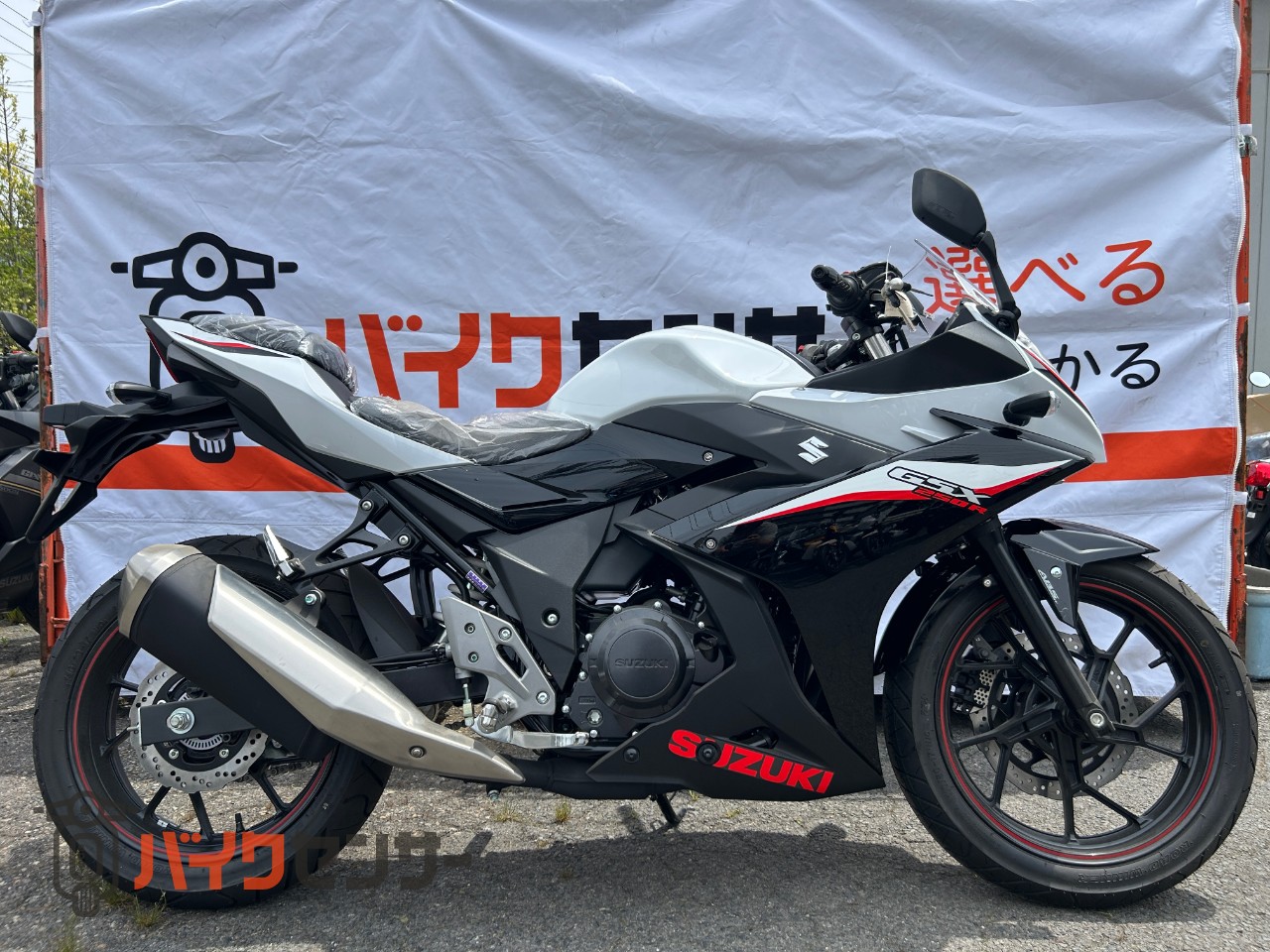 スズキ GSX250R 2021 ABS パールグレッシャーホワイトNo.2/パールネ