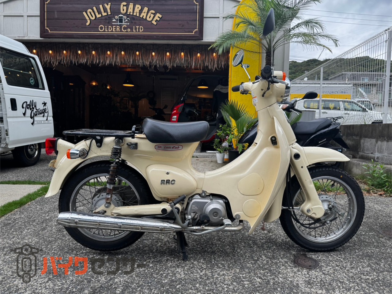 リトルカブ C50 セル付き 4速 自賠責8年5月 リトルカブ ベージュ セル