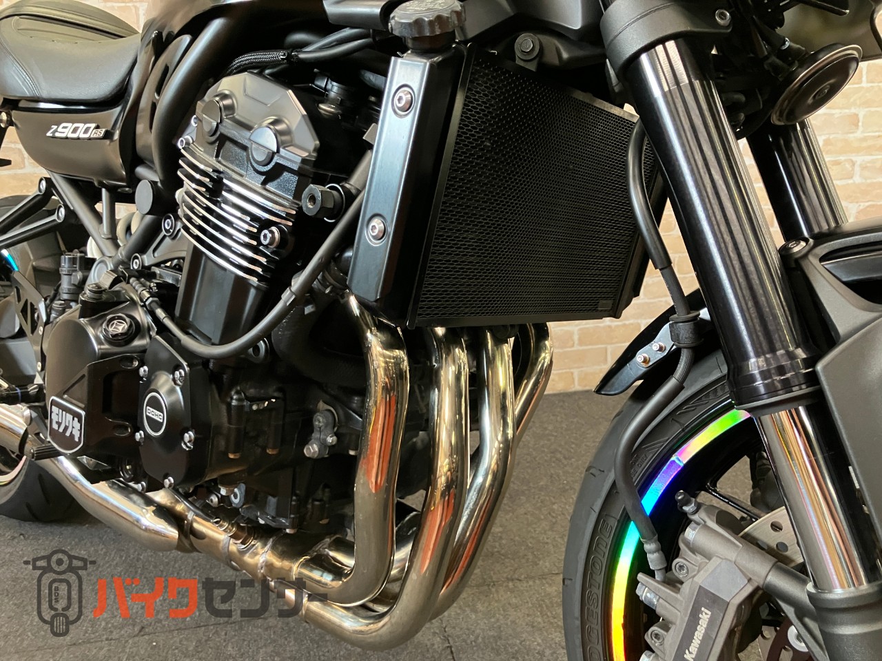 Z900RSカフェ マットブラック塗装　アエラ　ステップ　コアガード　ロングテール　PMCクリアテール　ハイサイダーミラー　モリワキガード_34