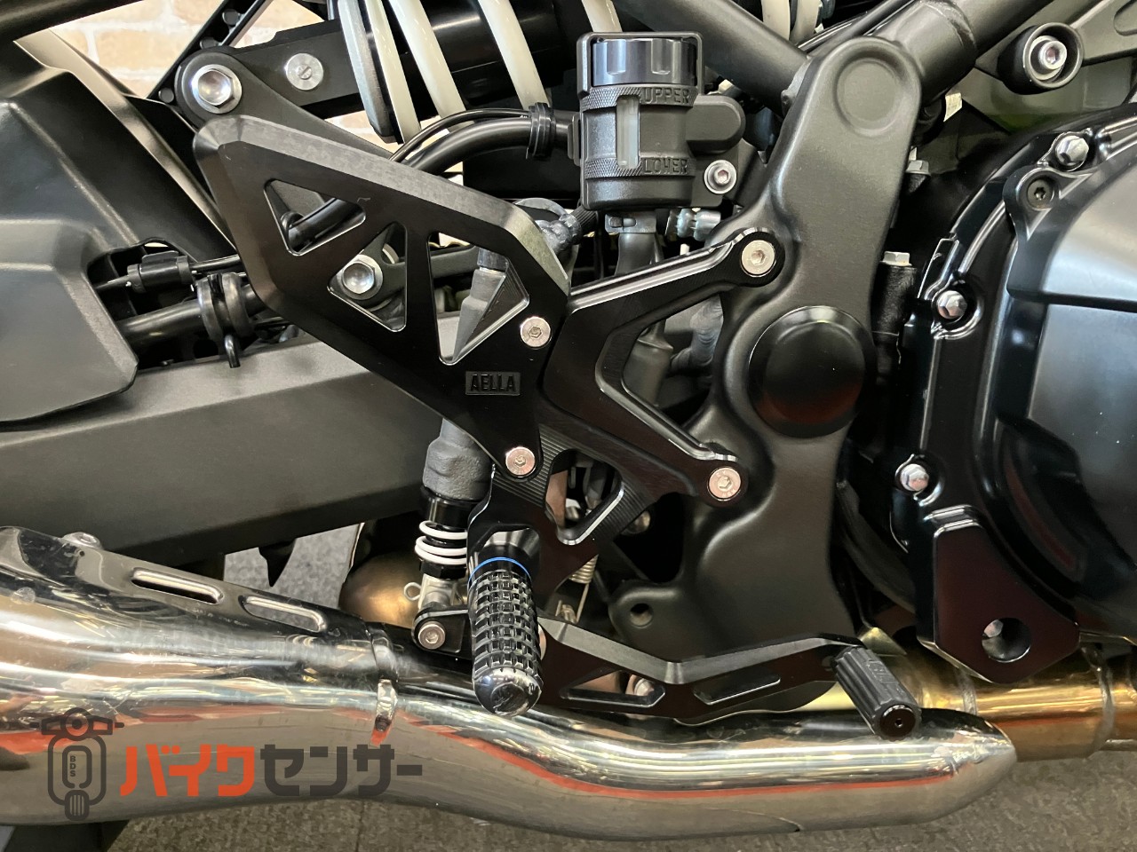 Z900RSカフェ マットブラック塗装　アエラ　ステップ　コアガード　ロングテール　PMCクリアテール　ハイサイダーミラー　モリワキガード_41