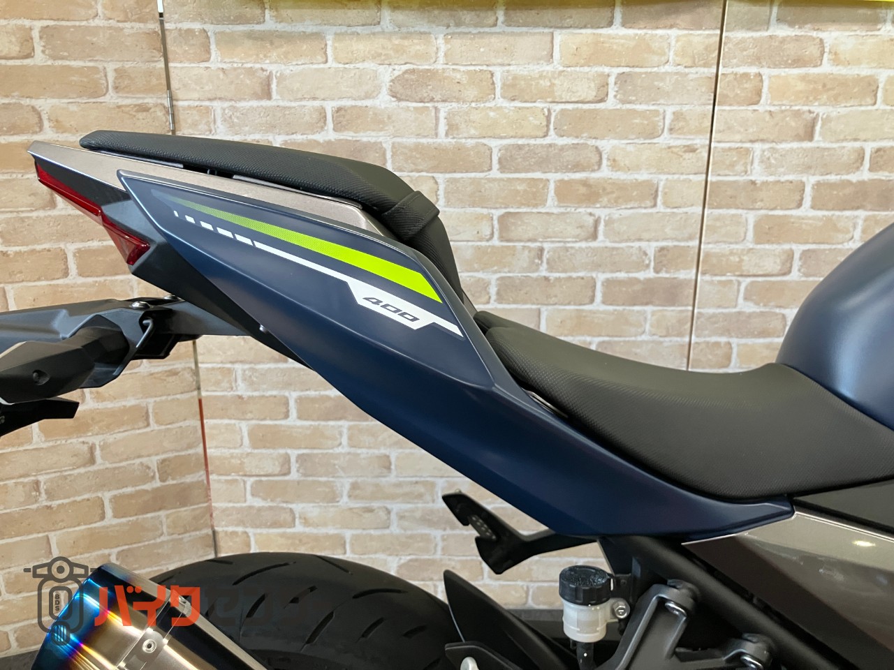 NINJA400　WR'Sマフラー　マウントバー　グリップヒーター　スモークスクリーン_9