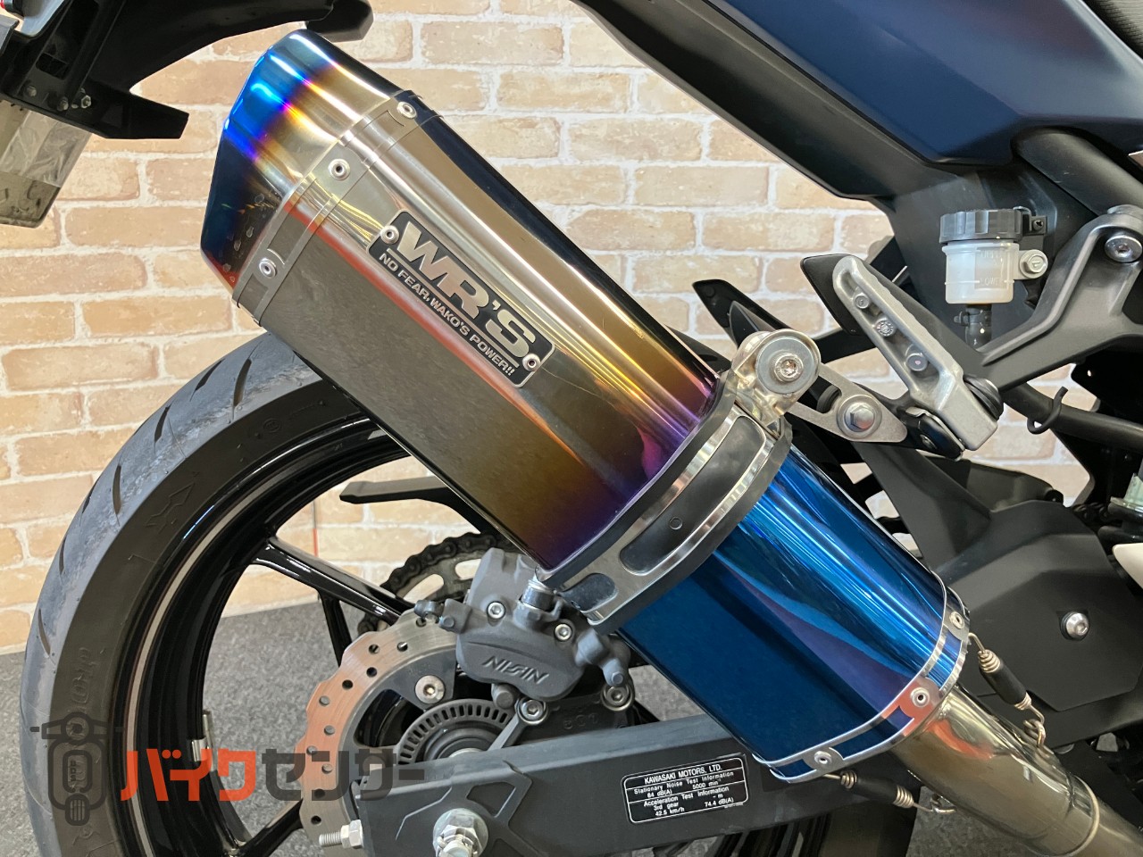 NINJA400　WR'Sマフラー　マウントバー　グリップヒーター　スモークスクリーン_12