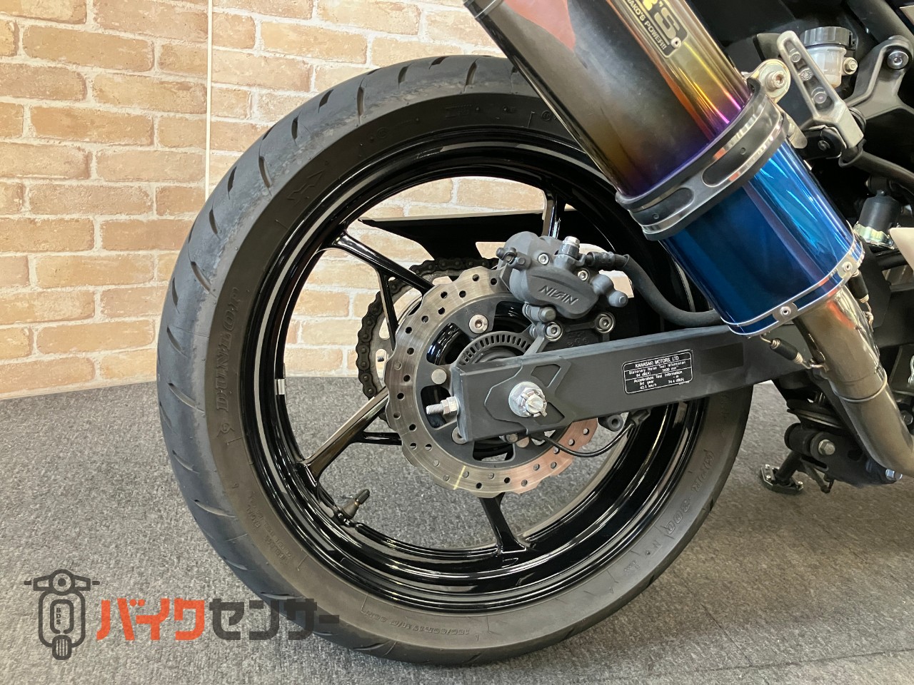 NINJA400　WR'Sマフラー　マウントバー　グリップヒーター　スモークスクリーン_13