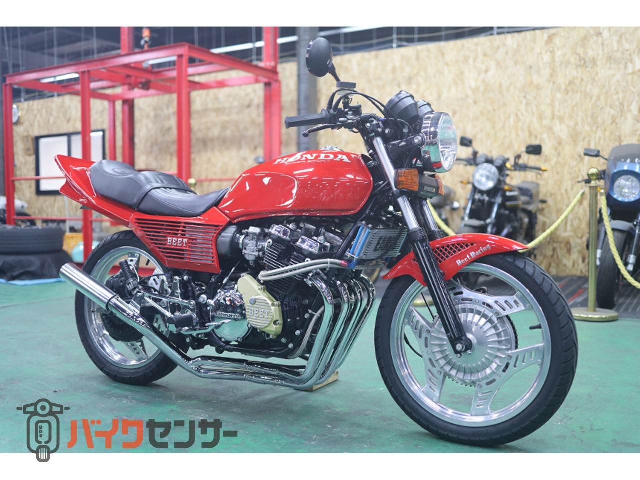 ホンダ CBX400F フル国内物 赤ソリッド エンジンOH済 パウダーコート