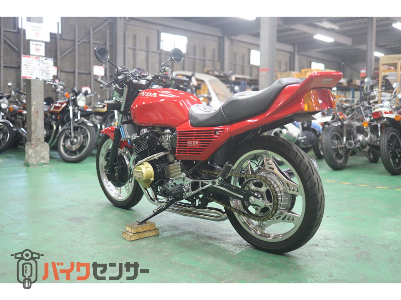 ホンダ CBX400F フル国内物 赤ソリッド エンジンOH済 パウダーコート