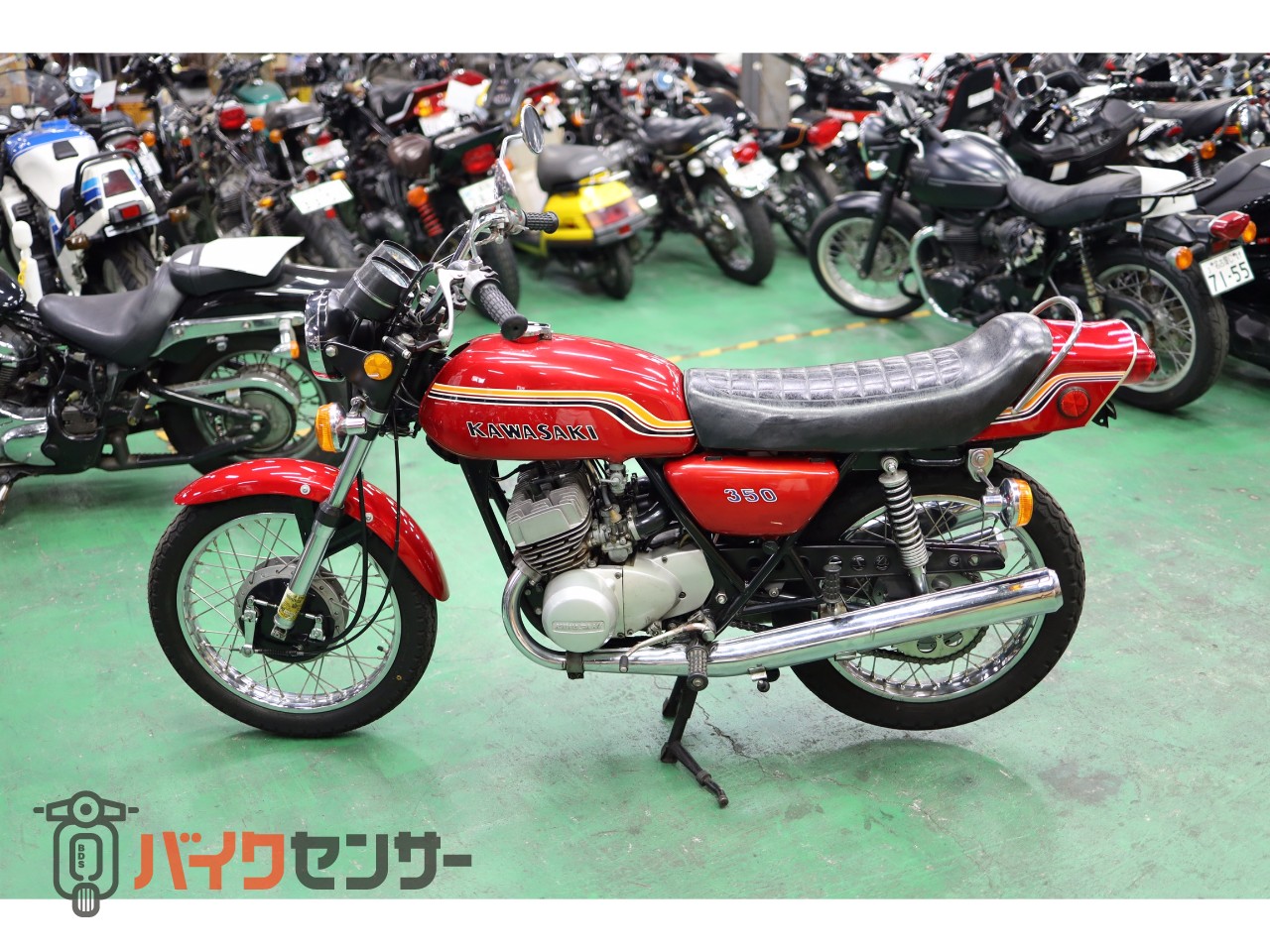 カワサキ 350SS 最初期モデル マッハ 赤レインボー レストア済み