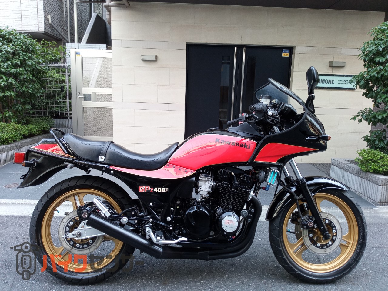 カワサキ GPZ400F 社外マフラー オイルクーラー 車検2年付き B535827