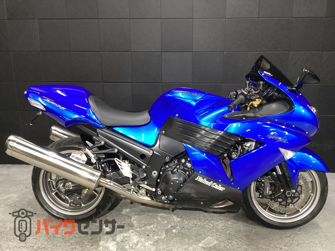 青と黒の一輪車 18インチ カワサキ ZX-14☆美車☆車検残(R7年10月迄)・即納可・ETC