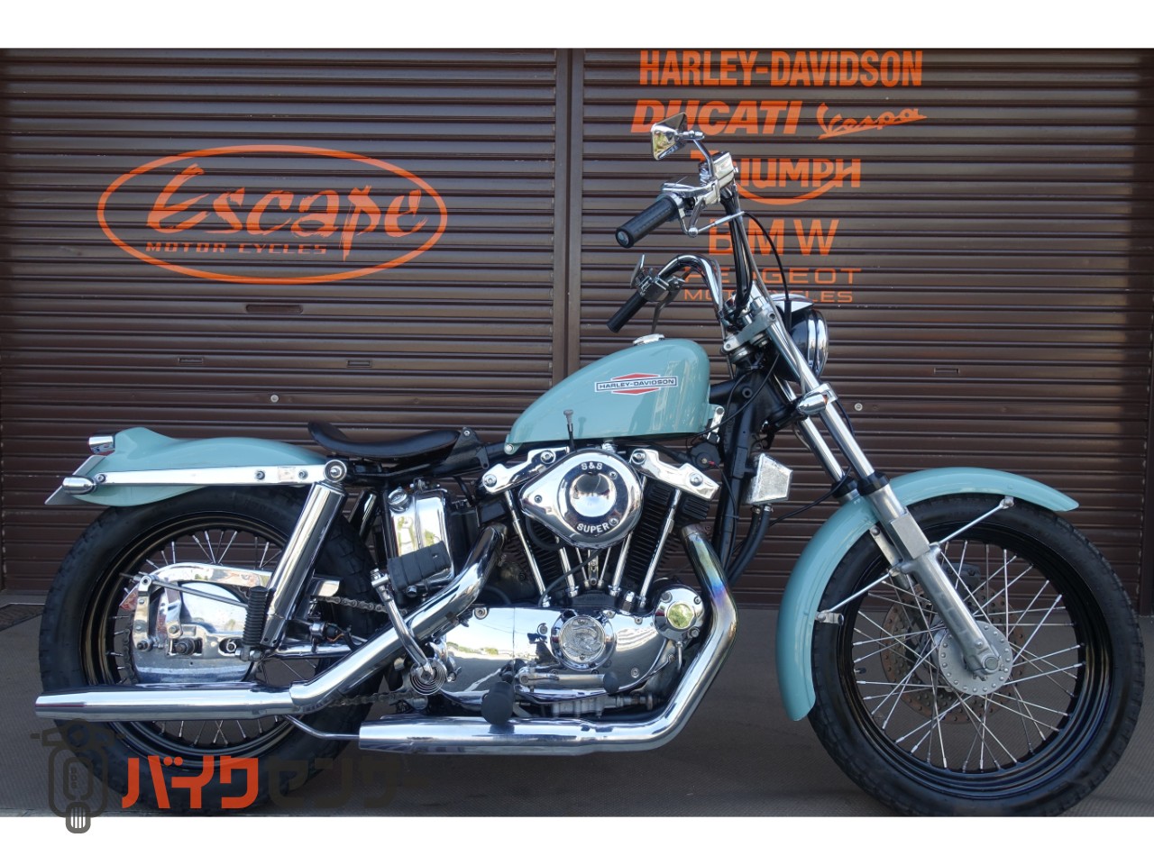 ハーレーダビッドソン XLCH1000 アイアンショベル アイスグリーン 本革