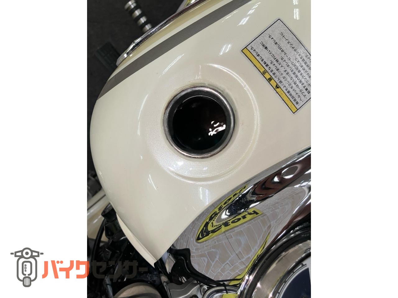 ドラッグスター250  ウインカー　ステップ　アラーム　サイドバック　サポート　白ベージュ_23