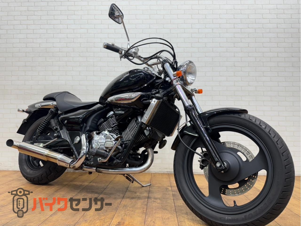 カワサキ エリミネーター250V 社外マフラー カスタムハンドル