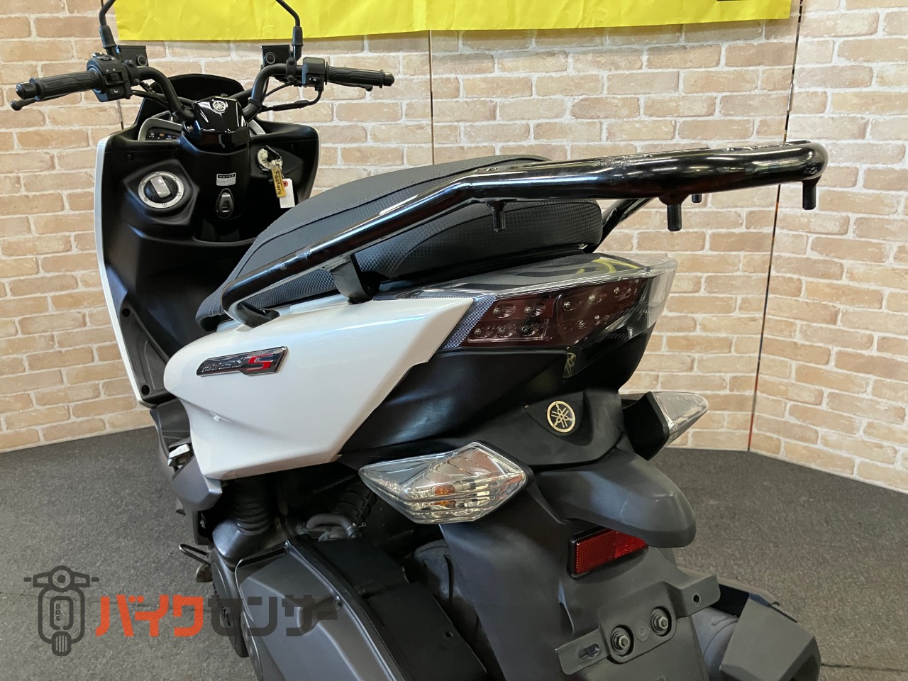 マジェスティ155S 2020年最終モデル　リアキャリア　ETC　　ホワイト_11