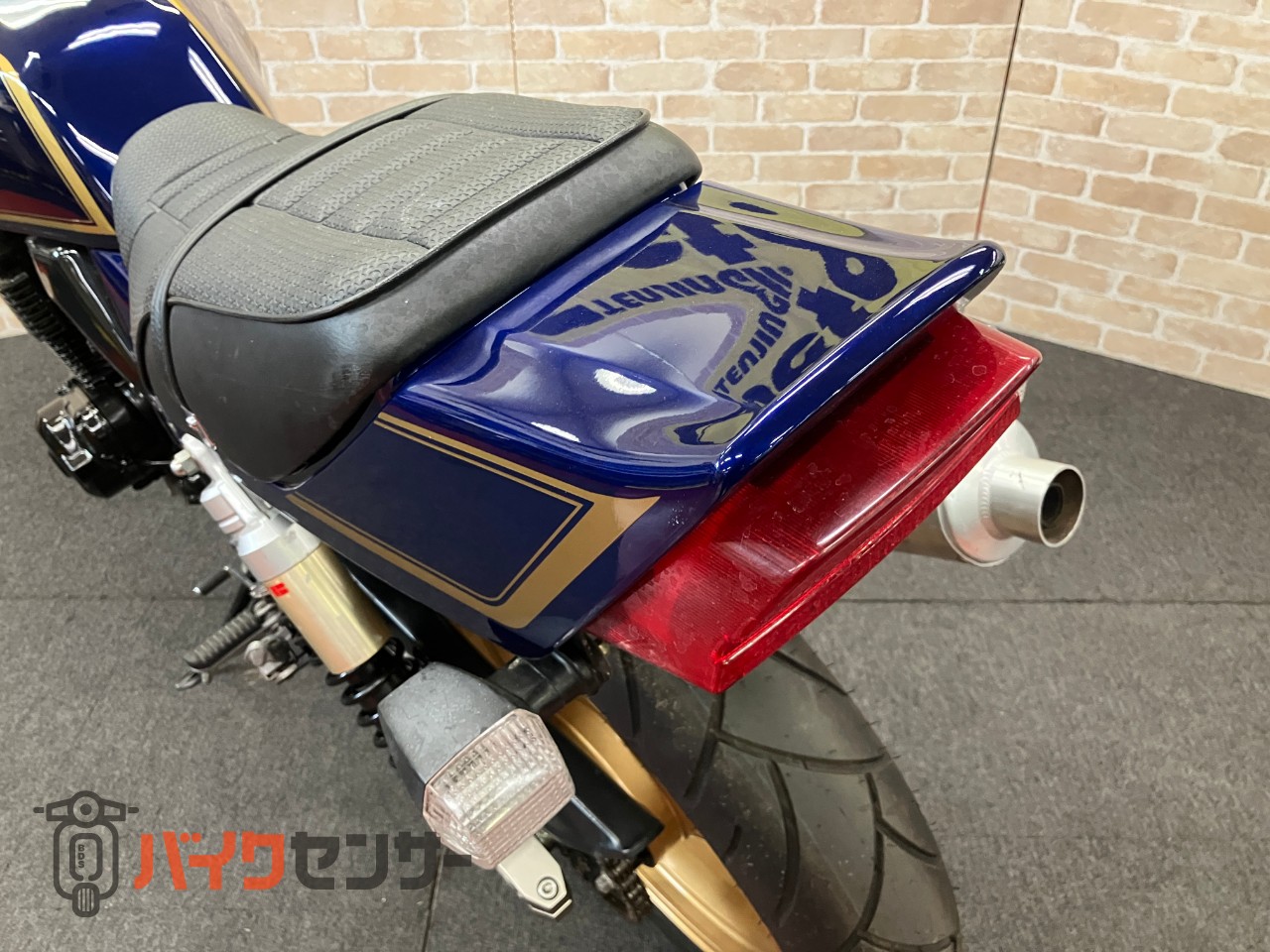 ZRX400 中期モデル　マーク2カラー　ゴールドホイール　オリジナルペイント　フェンダーレス　ハンドル　メッシュホース　ブルー_6