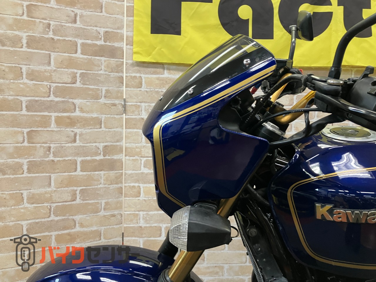 ZRX400 中期モデル　マーク2カラー　ゴールドホイール　オリジナルペイント　フェンダーレス　ハンドル　メッシュホース　ブルー_7