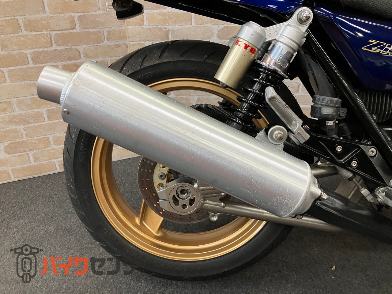 ZRX400 中期モデル　マーク2カラー　ゴールドホイール　オリジナルペイント　フェンダーレス　ハンドル　メッシュホース　ブルー_28