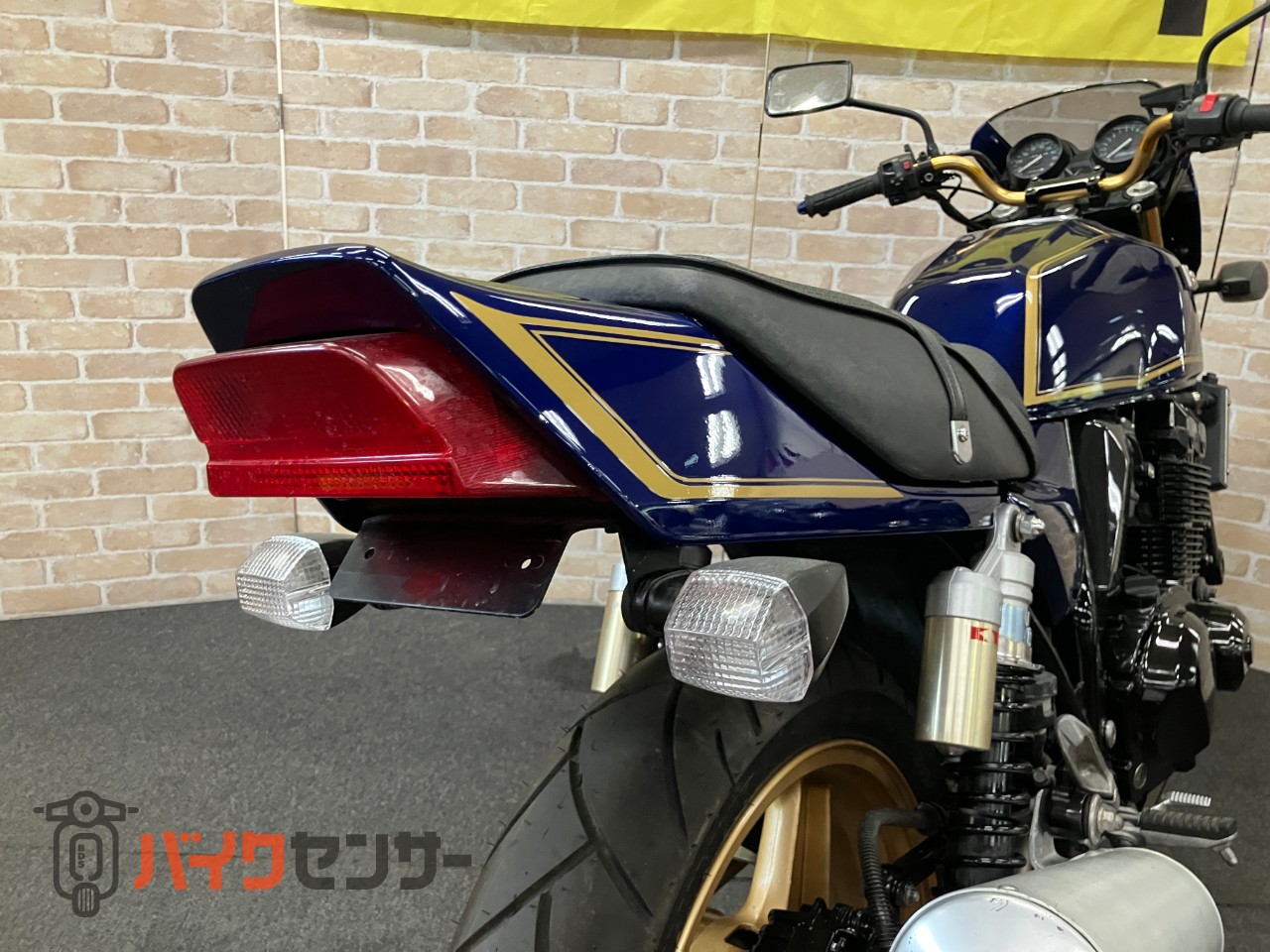 ZRX400 中期モデル　マーク2カラー　ゴールドホイール　オリジナルペイント　フェンダーレス　ハンドル　メッシュホース　ブルー_29