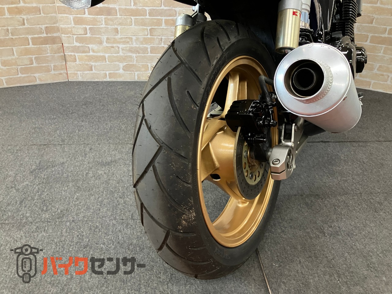 ZRX400 中期モデル　マーク2カラー　ゴールドホイール　オリジナルペイント　フェンダーレス　ハンドル　メッシュホース　ブルー_30