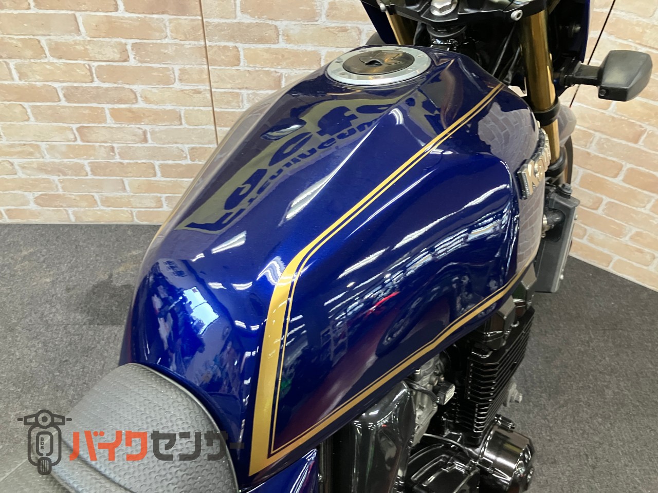 ZRX400 中期モデル　マーク2カラー　ゴールドホイール　オリジナルペイント　フェンダーレス　ハンドル　メッシュホース　ブルー_32
