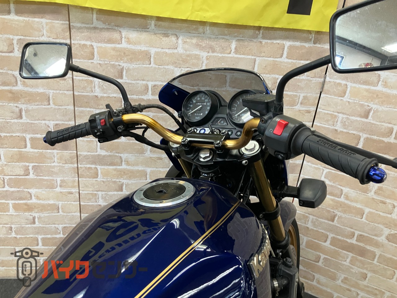 ZRX400 中期モデル　マーク2カラー　ゴールドホイール　オリジナルペイント　フェンダーレス　ハンドル　メッシュホース　ブルー_33