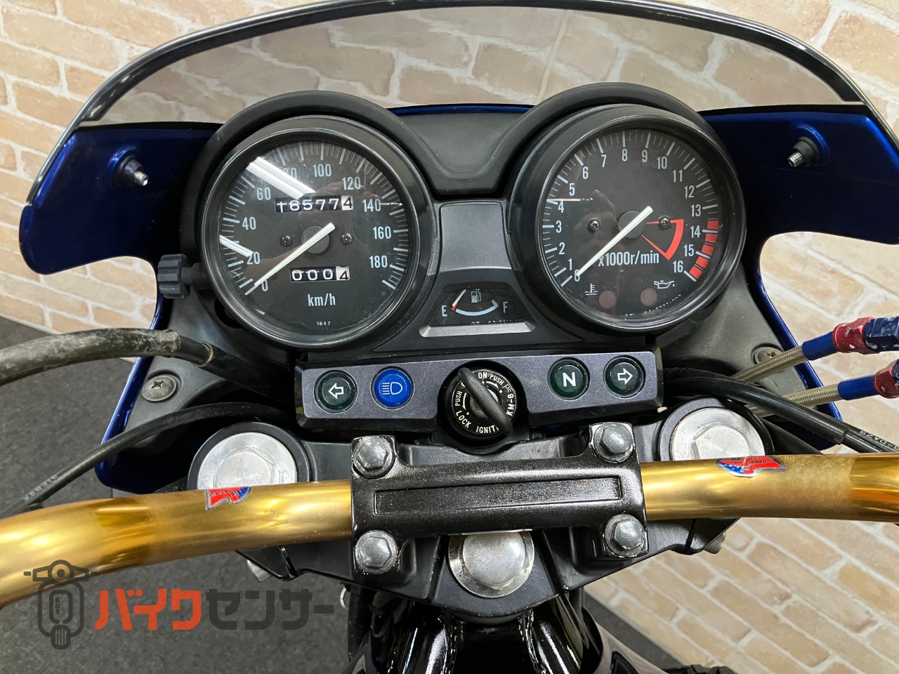 ZRX400 中期モデル　マーク2カラー　ゴールドホイール　オリジナルペイント　フェンダーレス　ハンドル　メッシュホース　ブルー_38