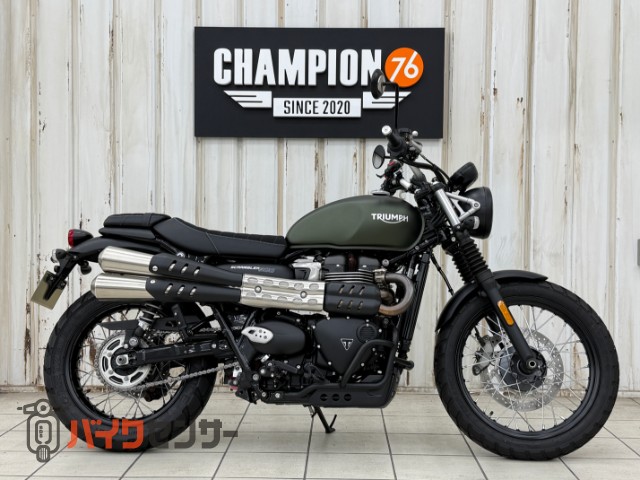 TRIUMPH　スクランブラー９００　純正マットグリーン塗装　ノーマル車