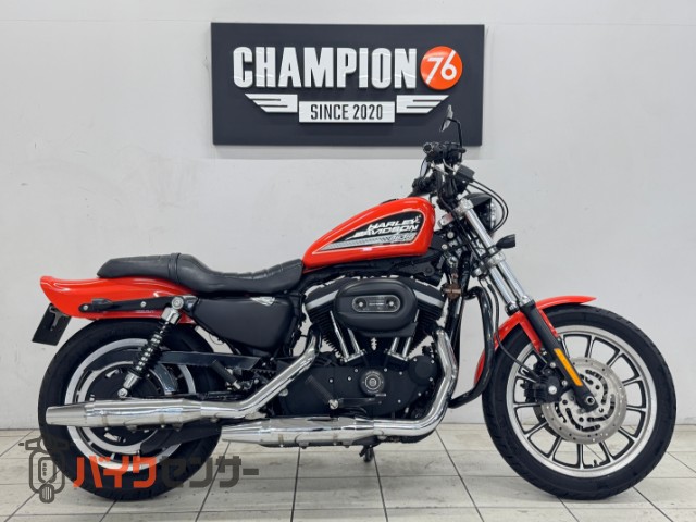 XL883Rエンジンガード　カスタムハンドル　社外リアフェンダー　前後社外ウィンカー　２人乗り登録車　純正ＯＰタンクキャップ