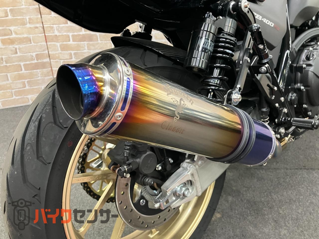 CB400 SUPER FOUR VTEC REVO ナイトロンリアサス ワイバンフルエキ ゲイルスピードホイール ブレーキ等フルカスタム_49