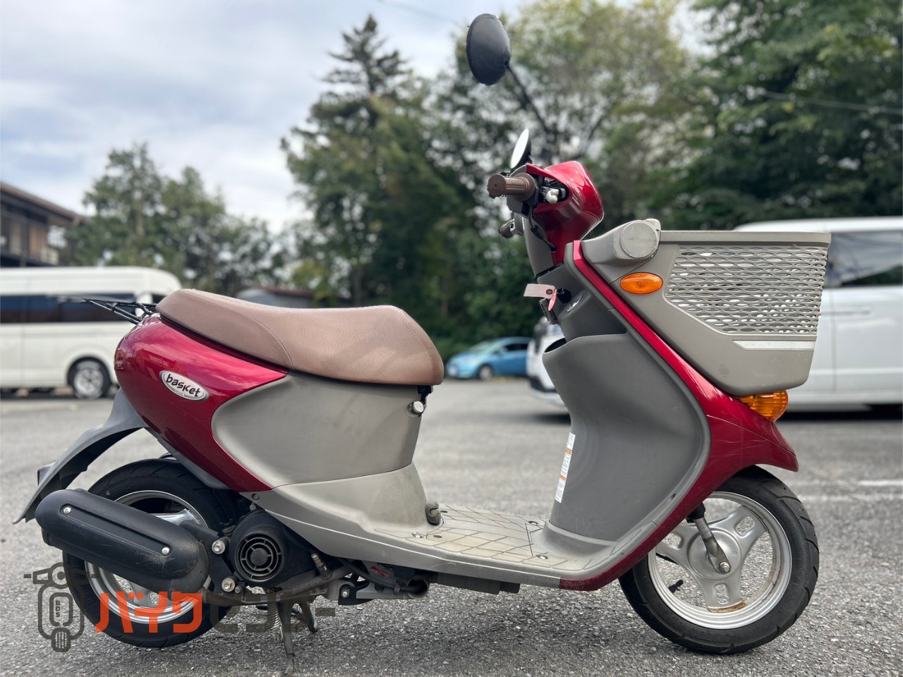 レッツ4 バスケット CA43A 実動 新品バッテリー 原付 スクーター スズキ 【動画有り】レッツ4バスケット CA43A 原付スクーター