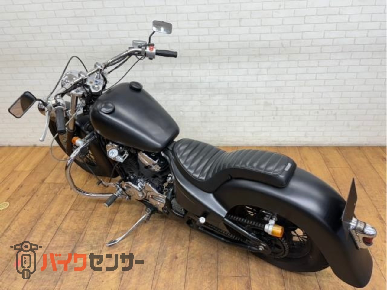 ホンダ スティード400VSE 社外マフラー カスタムハンドル コブラシート