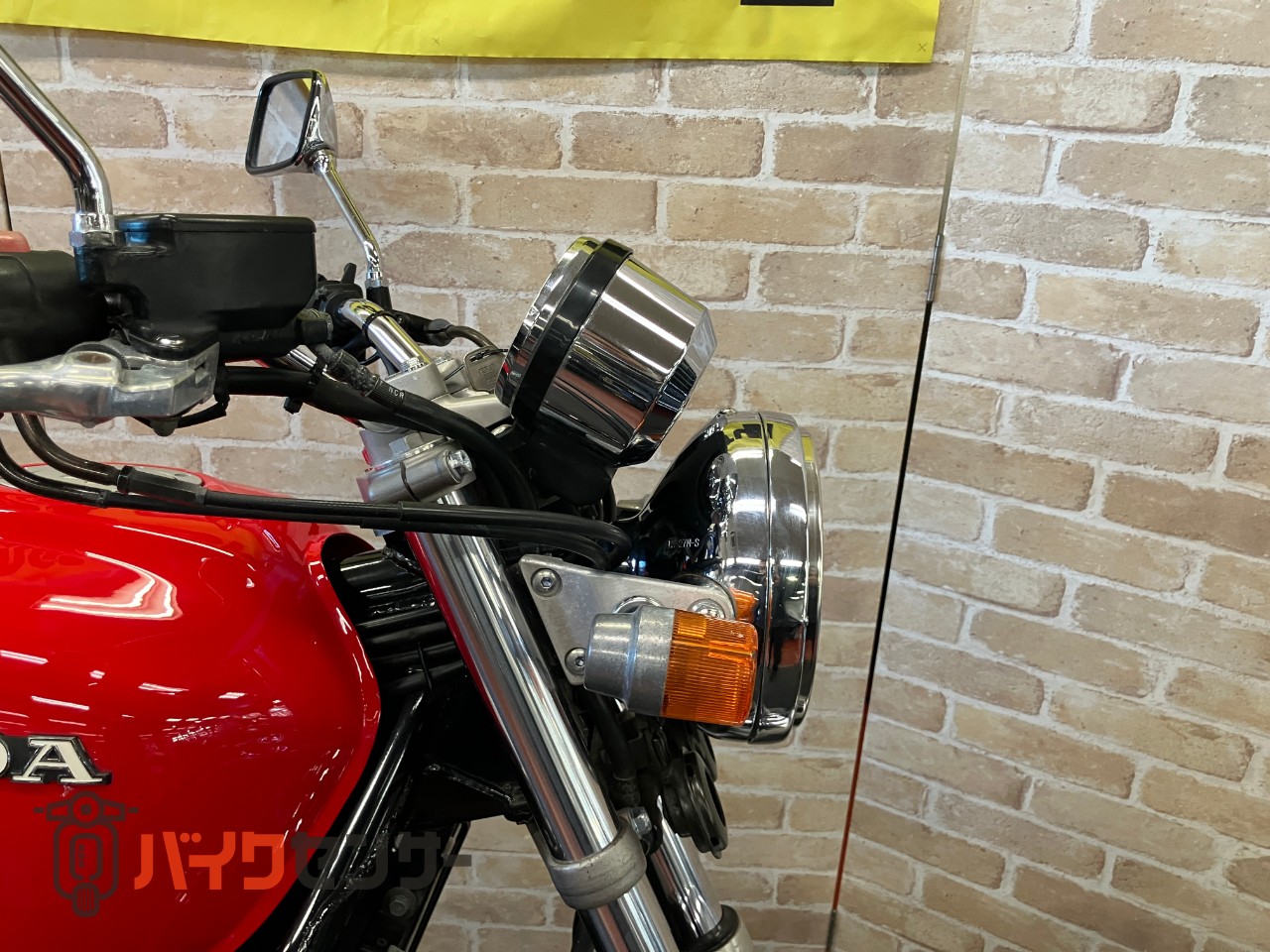 CB400FOUR　モリワキショートマフラー　前後タイヤ交換　フロントフォークオーバーホール　リアサス社外新品交換済み_6