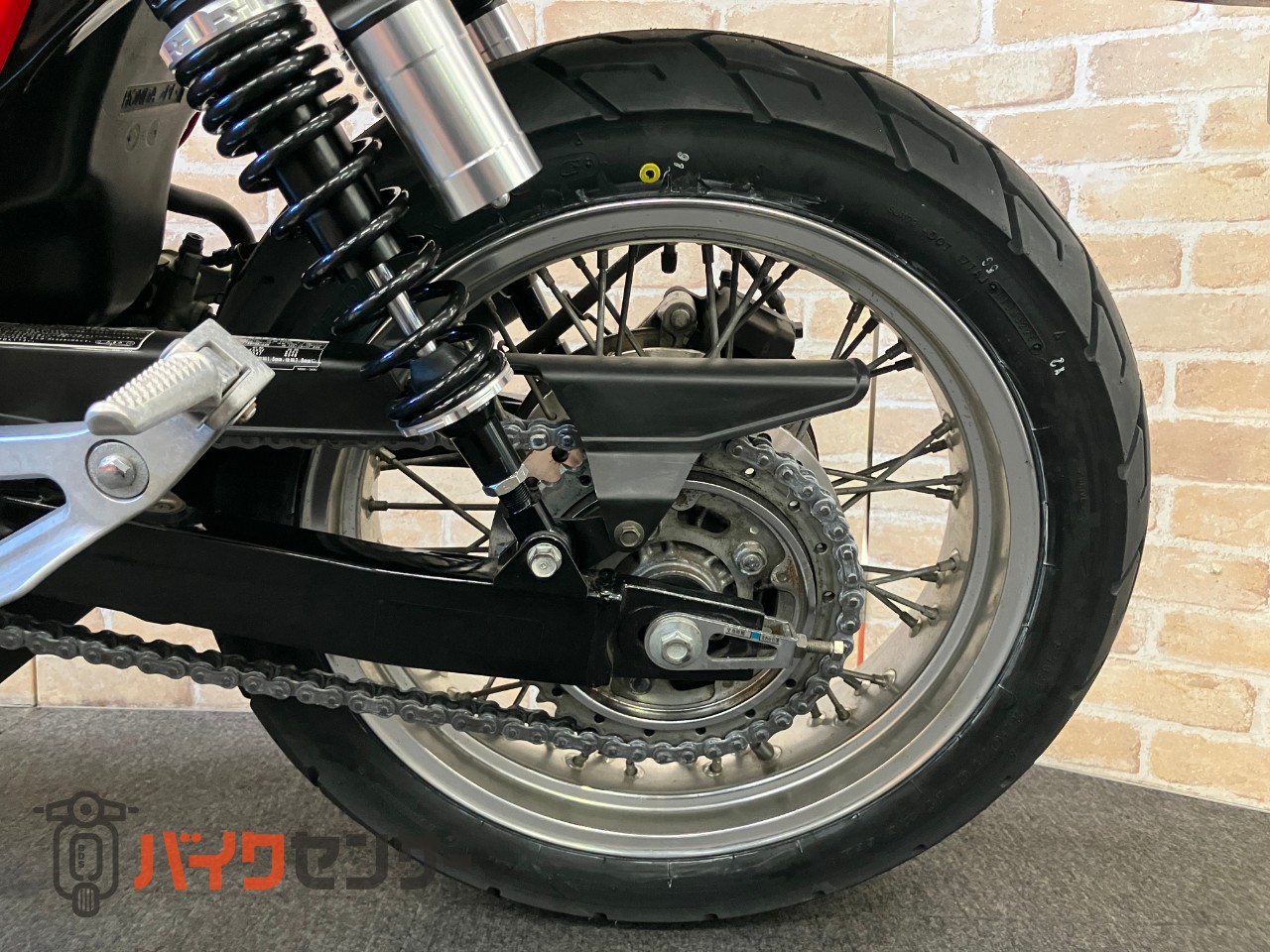 CB400FOUR　モリワキショートマフラー　前後タイヤ交換　フロントフォークオーバーホール　リアサス社外新品交換済み_37