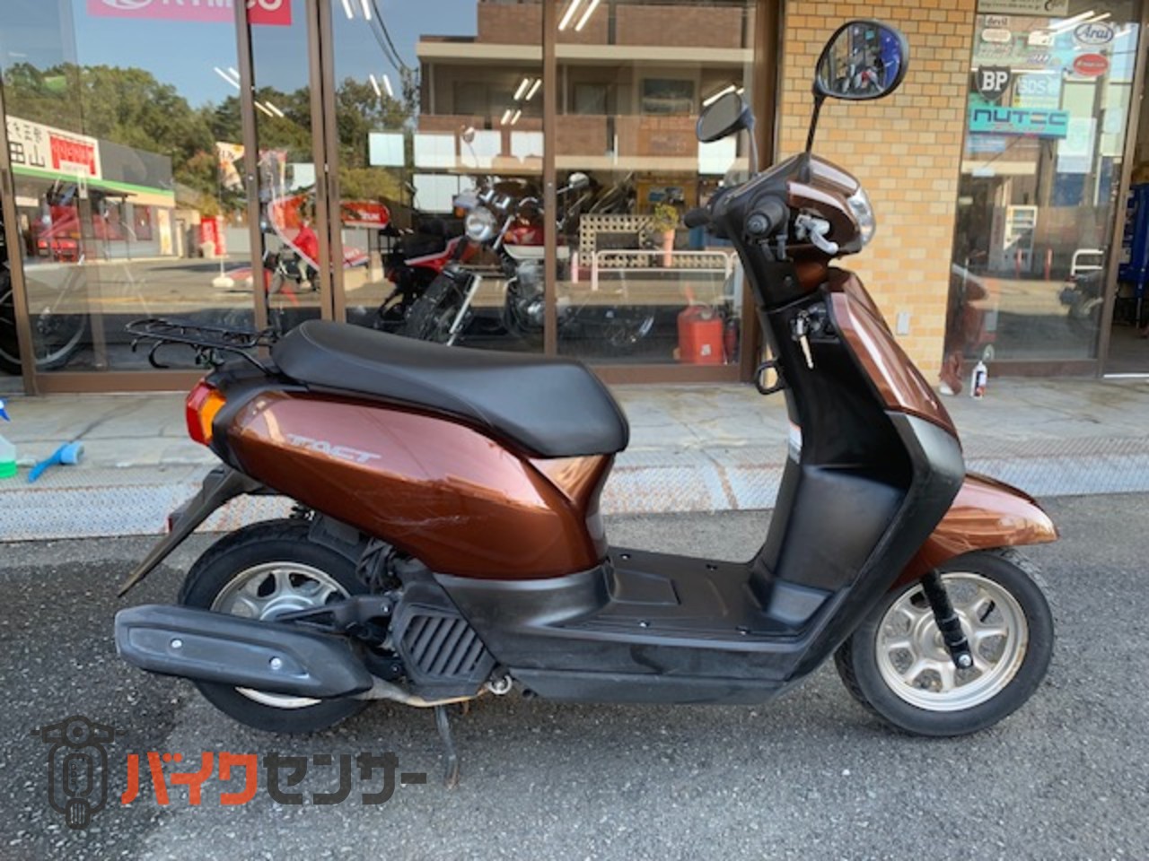 ホンダ タクトベーシック リアキャリア ブラウン 通勤通学 デリバリー