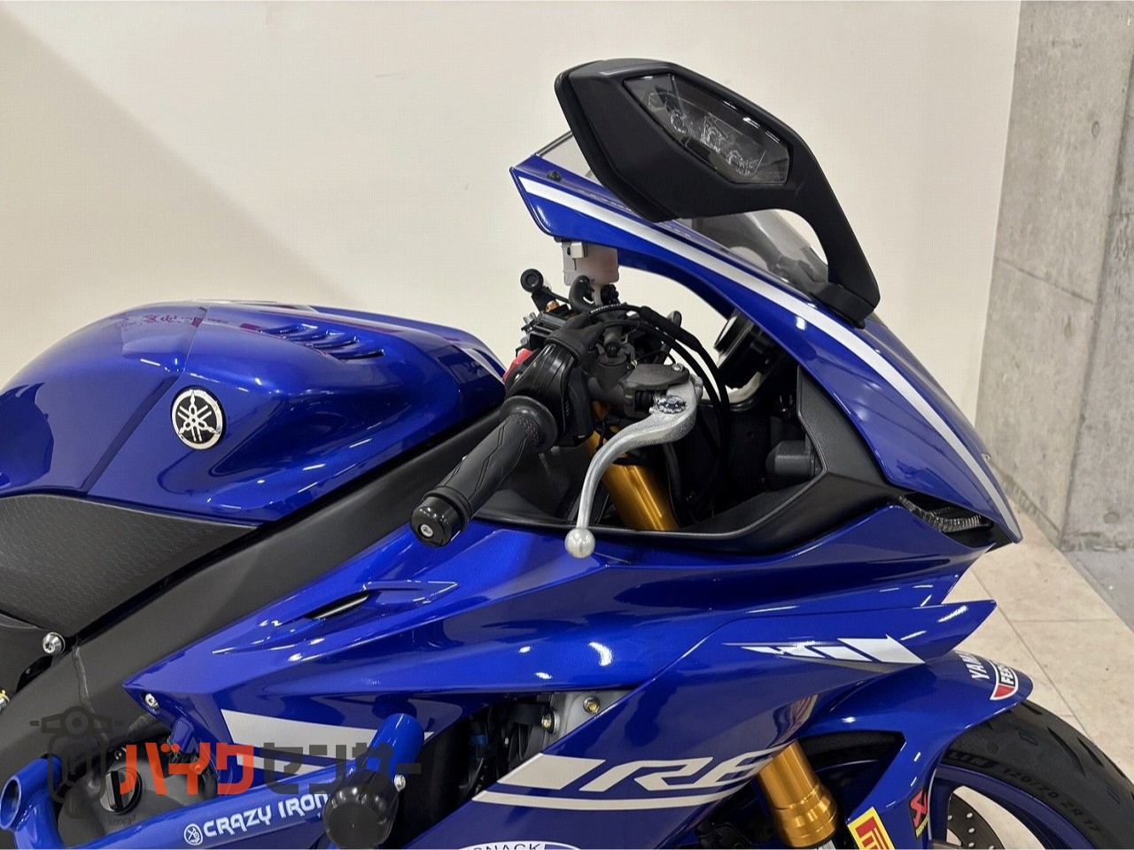 アグラス YZF-R6 レバーガード ガードエンドカラー ブルー ガード