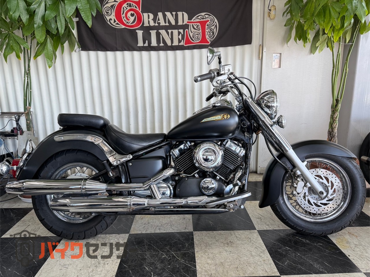 ヤマハ ドラッグスター400クラシック 純正マフラー フル塗装 2010年式